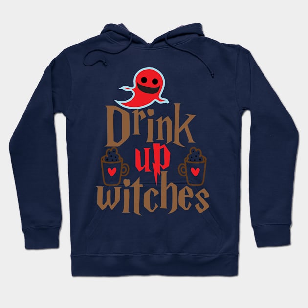 Halloween Witches Hoodie by Happy Art Designs